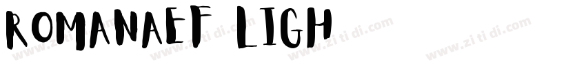 RomanaEF Ligh字体转换